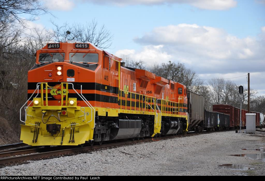 Northbound manifest comes out of siding after swapping crews